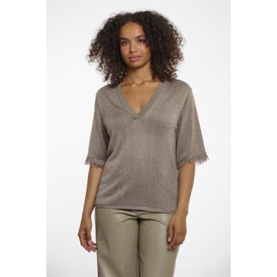Rino & Pelle - Beige | Dames | Trui | Beige | XXL | regular | Kamst mode