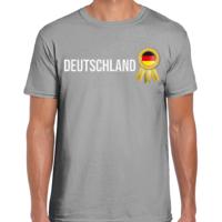 Verkleed T-shirt voor heren - Deutschland- grijs - voetbal supporter - themafeest - Duitsland