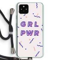 GRL PWR: Pixel 5a 5G Transparant Hoesje met koord