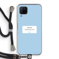 Reminder: Huawei P40 Lite Transparant Hoesje met koord