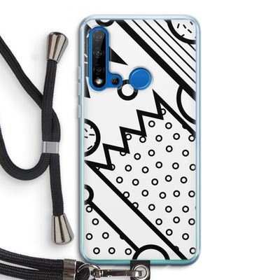 Pop Art #4: Huawei P20 Lite (2019) Transparant Hoesje met koord