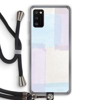 Square pastel: Samsung Galaxy A41 Transparant Hoesje met koord