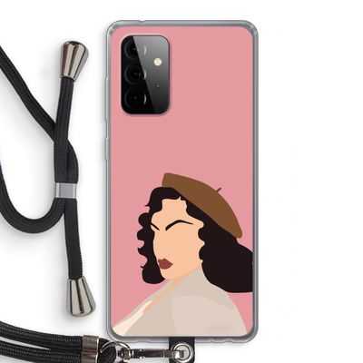 Confidence: Samsung Galaxy A72 5G Transparant Hoesje met koord