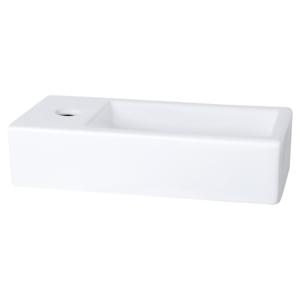 Differnz Helios fontein keramiek - links - 37.5 x 18.5 x 9 cm - wit