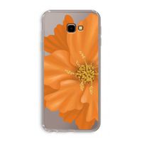Orange Ellila flower: Samsung Galaxy J4 Plus Transparant Hoesje