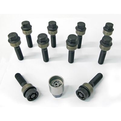 H&R Wielboutenset bolkonisch met beweegbare ring R14 M14x1.50 - Lengte 44mm - 10 stuks (bv. Porsche) HR1454406SET