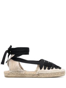 Castañer espadrilles à bride cheville nouée - Tons neutres