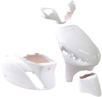 Edge Plaatset 4-delig voor piaggio zip/zip 2000 2t/4t vanaf bouwjaar 2000 - glanzend wit