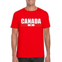 Rood Canada supporter t-shirt voor heren - thumbnail