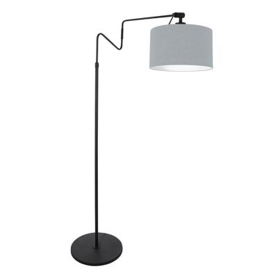 Steinhauer VloerlampLindstrom zwart met kap lichtblauw - 3950ZW