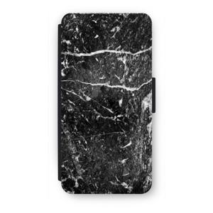 Zwart marmer: iPhone 8 Flip Hoesje