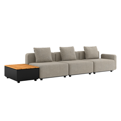 Cobana Lounge Sofa - 3 seater w/ Patio Storage Table