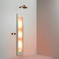 Sunshower Round Large One - Inbouw - Infrarood - 33 x 185 x 10 cm - Zand Wit