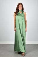 Sea Me Happy jurk Lauri Satin Crepe matcha