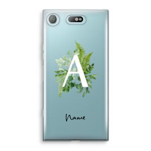 Green Brush: Sony Xperia XZ1 Compact Transparant Hoesje