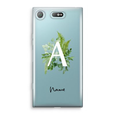 Green Brush: Sony Xperia XZ1 Compact Transparant Hoesje