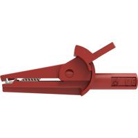 Schützinger SAK 6715 Ni / 2 / RT Veiligheids-krokodilklem Bus Rood