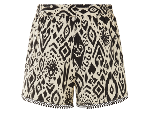 esmara Korte dames broek (Beige/zwart, 34)