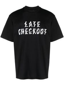 44 LABEL GROUP t-shirt Late Checkout à imprimé graphique - Noir