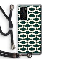 Moroccan tiles: Huawei P40 Transparant Hoesje met koord Moroccan tiles: Huawei P40 Transparant Hoesje met koord