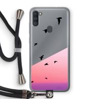 Fly away: Samsung Galaxy A11 Transparant Hoesje met koord
