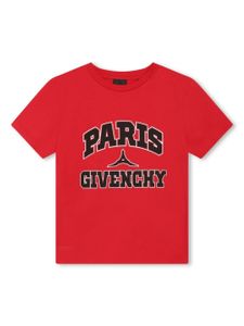 Givenchy Kids t-shirt en coton à logo imprimé - Rouge