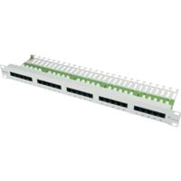 Telegärtner 100007031 24 poorten Netwerkpatchpaneel 483 mm (19) CAT 3 1 HE Grijs Ingericht