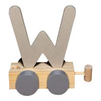 JeP kids houten treinletter W-zand
