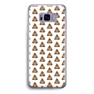 Poop emoji: Samsung Galaxy S8 Transparant Hoesje