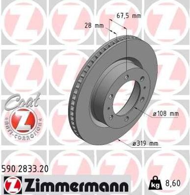 Remschijf COAT Z 590283320