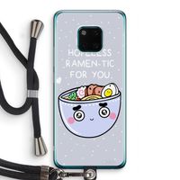 I'm A Hopeless Ramen-Tic For You: Huawei Mate 20 Pro Transparant Hoesje met koord