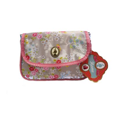 Cosmeticbag +flap S Chinese Rose - Khaki