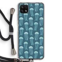 Kwallie: Samsung Galaxy A22 5G Transparant Hoesje met koord