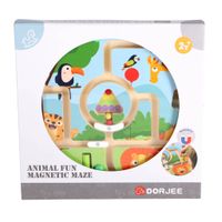 Dorjee Houten Labyrinth Spel Dieren 22x22 cm