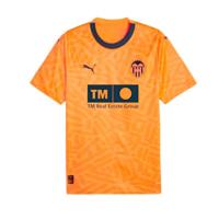 Heren Voetbal T-shirt met Korte Mouwen Puma Valencia CF 3rd Kit 23/24 Oranje Maat M