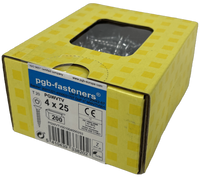 pgb-Europe PGB-FASTENERS | Spaanplaatschroef VK-T Ø 4,0x25 Zn | 200 stuks - PGWVTV001004000253