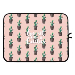 Cactus quote: Laptop sleeve 15 inch
