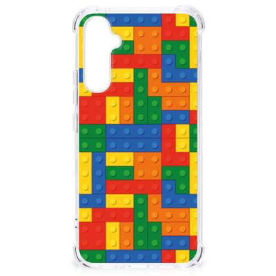 Samsung Galaxy A34 Doorzichtige Silicone Hoesje Blokken Samsung Galaxy A34 Doorzichtige Silicone Hoesje Blokken