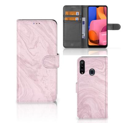 Samsung Galaxy A20s | Bookcase | Marble Pink - Origineel Cadeau Vriendin
