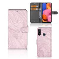 Samsung Galaxy A20s | Bookcase | Marble Pink - Origineel Cadeau Vriendin