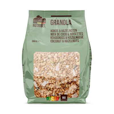 Nutribel Granola kokos hazelnoot bio