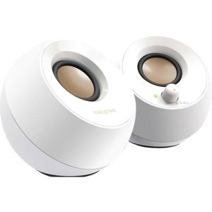 Creative Pebble RGB 2.0 PC-luidsprekers Kabelgebonden 4.4 W Wit