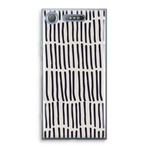 Moroccan stripes: Sony Xperia XZ1 Transparant Hoesje