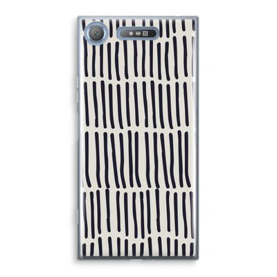 Moroccan stripes: Sony Xperia XZ1 Transparant Hoesje