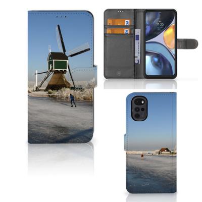 Motorola Moto G22 | Flip Cover | Schaatsers
