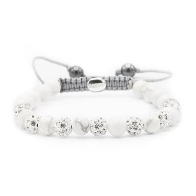 Karma Armband Spiral Silvermoon White Crystal