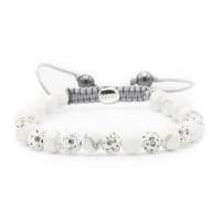 Karma Armband Spiral Silvermoon White Crystal