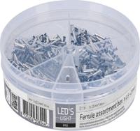 Aderhulzen assortiment set - 5 maten van 0.5mm² tot 2.5mm² - 1100 stuks