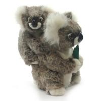 Hansa pluche koala knuffel - met baby - 28 cm - dieren knuffels