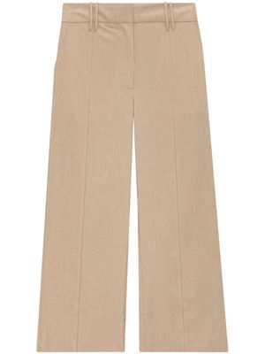 GANNI pantalon ample à coupe courte - Tons neutres